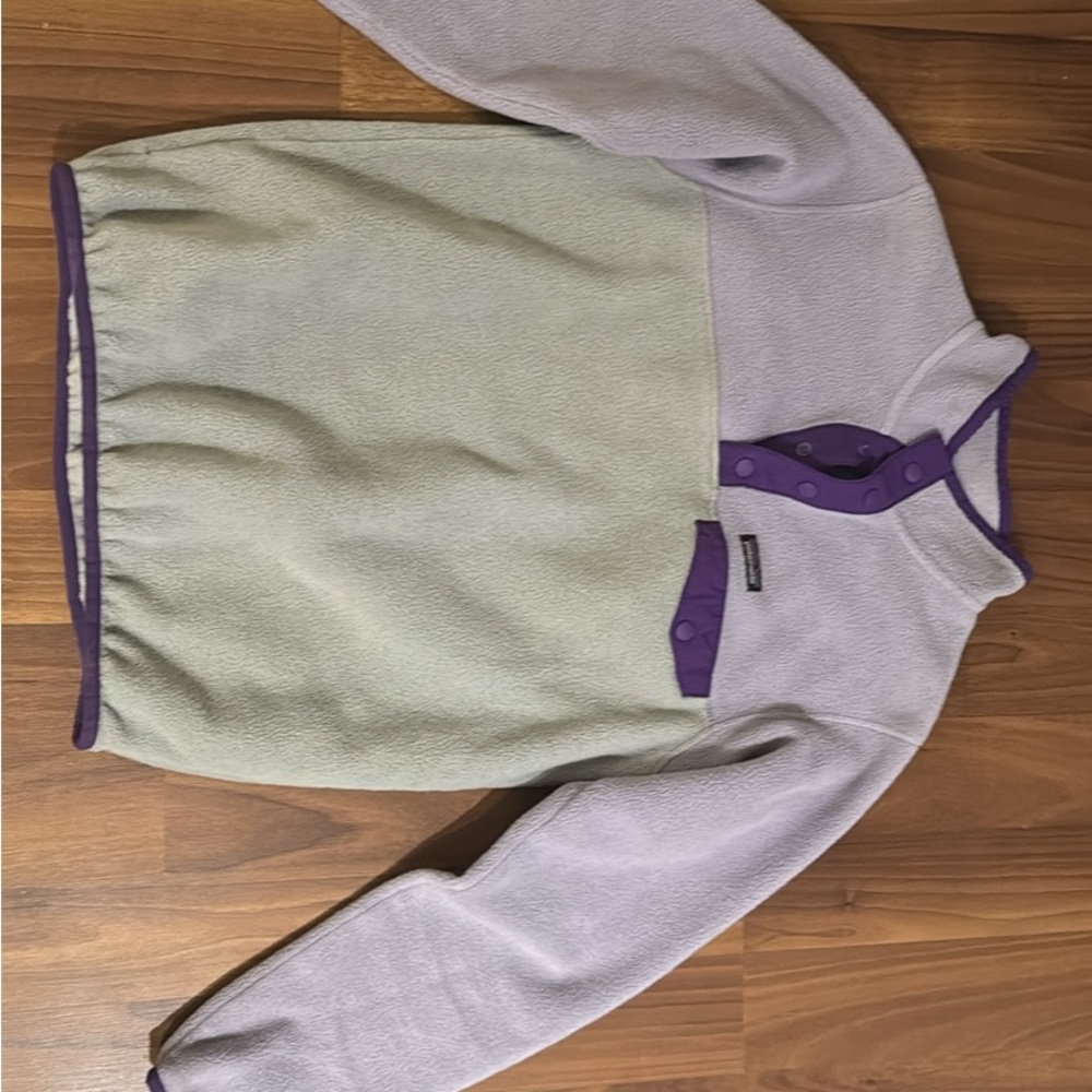 Patagonia synchilla snap fleece Purple and grey vintage from the 2000s